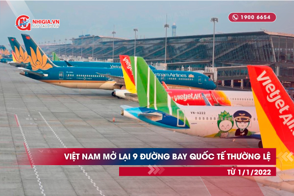 Việt Nam mở lại đường bay quốc tế thường lệ