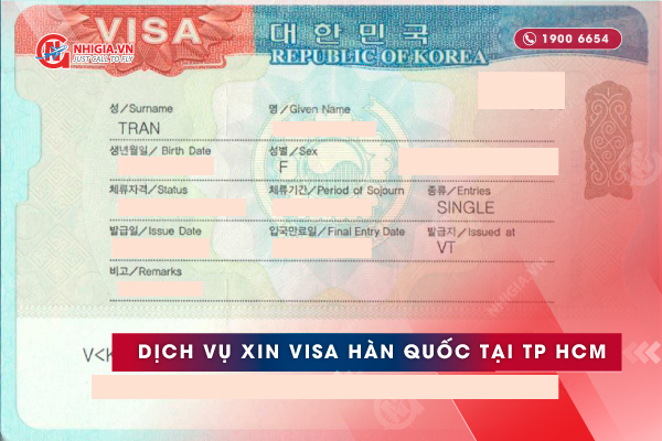 Dịch vụ xin visa Hàn Quốc